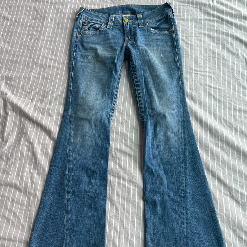 True Religion Low Rise Flare, Size 29